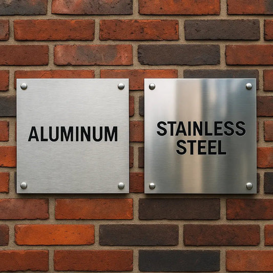 Aluminum vs Stainless Steel Signs: Which Material is Right for Your Business? - HouseSensationsArt