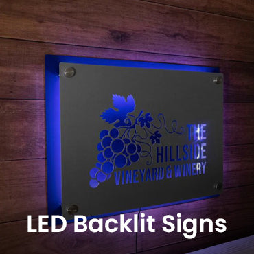 LED Backlit Signs Collection Banner