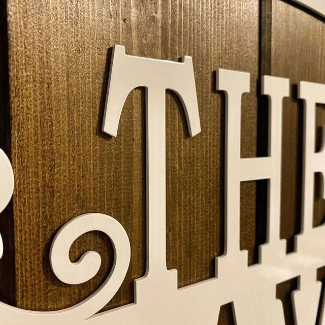 Custom Family Name Sign - Personalized Metal Wall Art for Home - HouseSensationsArt