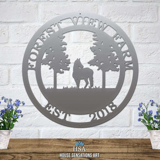 Custom Horse Wall Art Metal Signs for Ranches & Stables - HouseSensationsArt