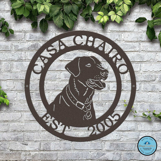 Custom Labrador Signs – Metal Dog Decor for Homes and Yards - HouseSensationsArt