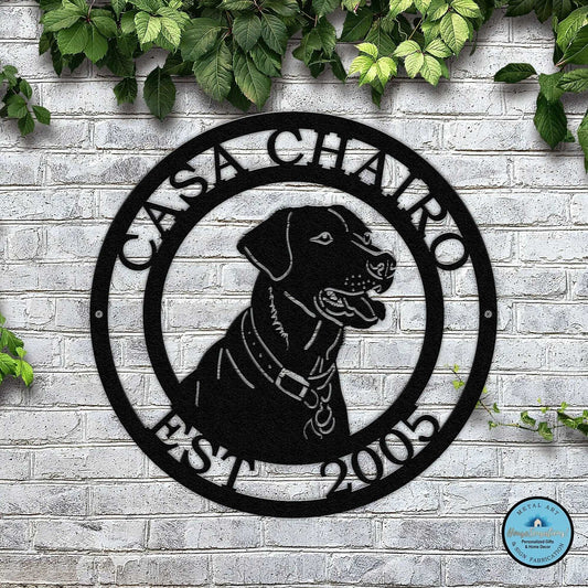 Custom Labrador Signs – Metal Dog Decor for Homes and Yards - HouseSensationsArt