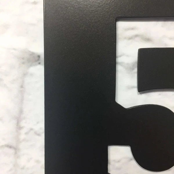 Custom Modern House Numbers – Sleek Metal Address Plaque - HouseSensationsArt