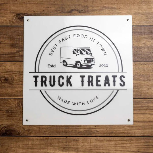 Custom UV Printed Logo Sign – Durable Metal Business Sign for Offices & Storefronts - HouseSensationsArt