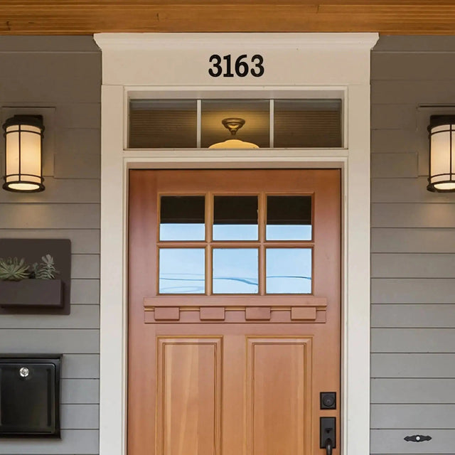 Metal House Number Signs - Custom Modern Address Plaques - HouseSensationsArt