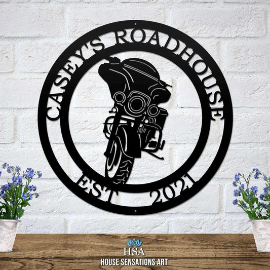 Metal Motorcycle Signs Perfect for Garage or Man Cave Decor - HouseSensationsArt