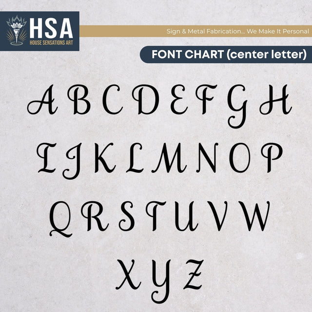 Monogram Metal Sign – Custom Family Name Wall Decor - HouseSensationsArt