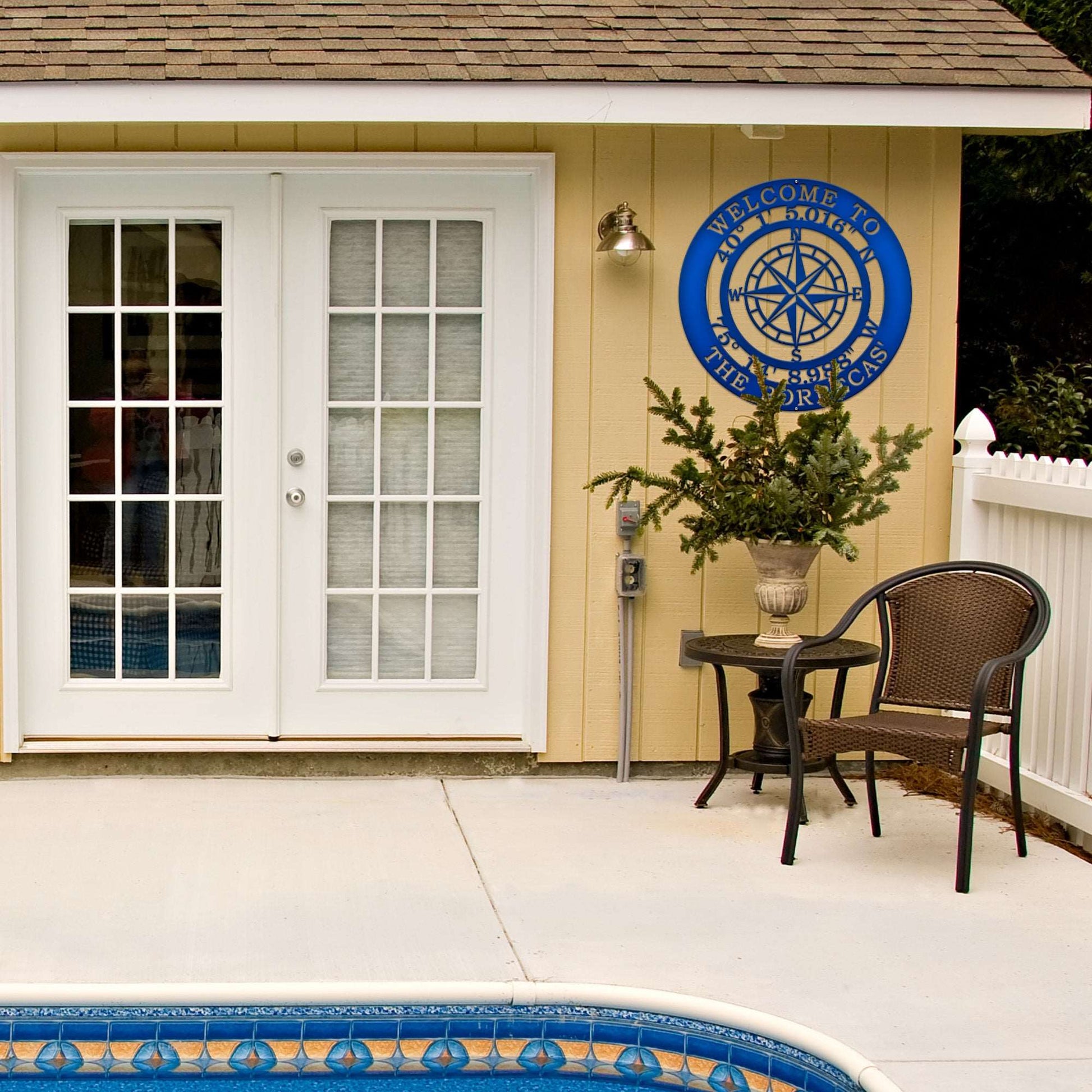 Nautical Metal Signs – Personalized Compass Quote Wall Art - HouseSensationsArt