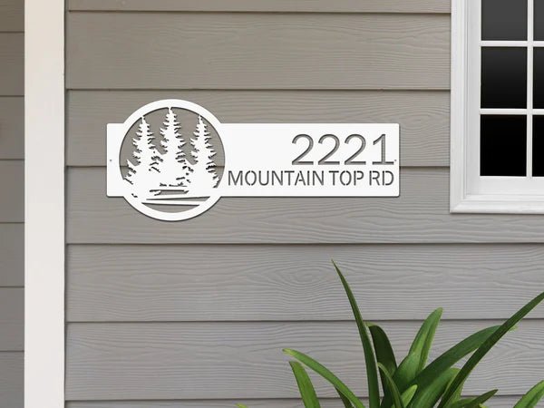 Personalized Custom Metal Address Signs for Outdoor Curb Appeal - HouseSensationsArt