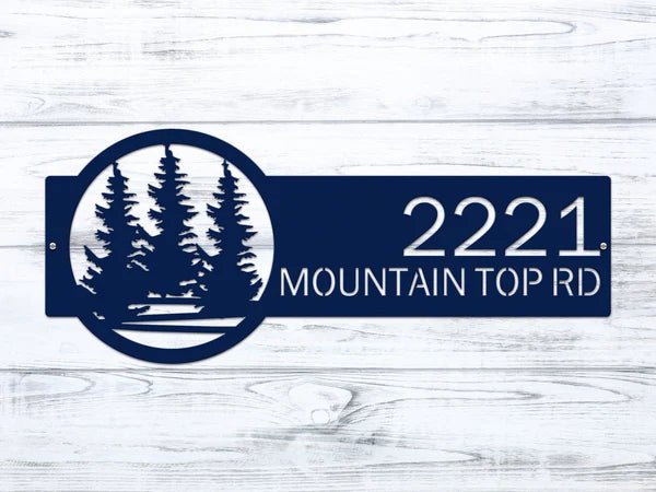 Personalized Custom Metal Address Signs for Outdoor Curb Appeal - HouseSensationsArt