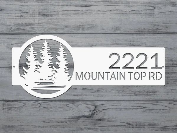 Personalized Custom Metal Address Signs for Outdoor Curb Appeal - HouseSensationsArt