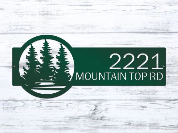 Personalized Custom Metal Address Signs for Outdoor Curb Appeal - HouseSensationsArt