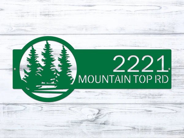 Personalized Custom Metal Address Signs for Outdoor Curb Appeal - HouseSensationsArt