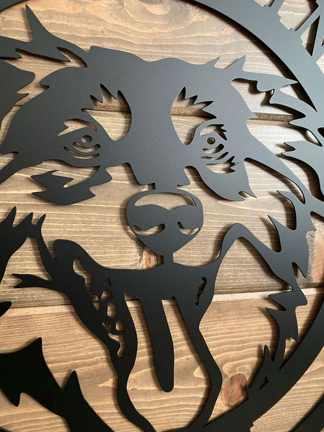 Personalized Dog Sign – Custom Metal Address Plaque - HouseSensationsArt