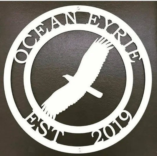 Personalized Eagle Metal Sign – Patriotic Custom Wall Art Decor - HouseSensationsArt