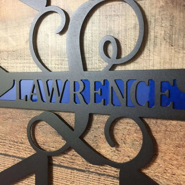 Personalized metal EMT sign – Star of Life address plaque for home or gift