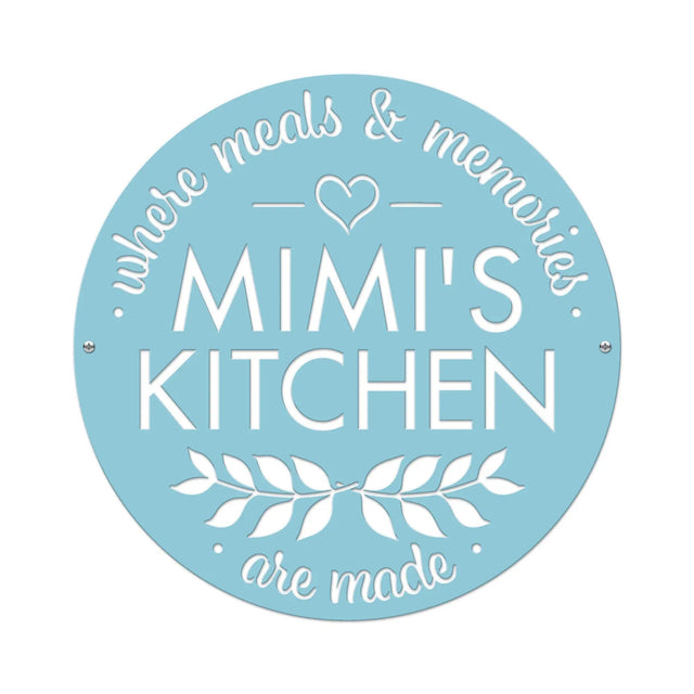 Personalized Mom's Kitchen Sign – Custom Metal Wall Decor - HouseSensationsArt