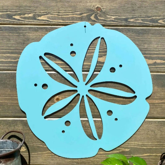 Personalized Sand Dollar Sign – Coastal Metal Wall Decor - HouseSensationsArt