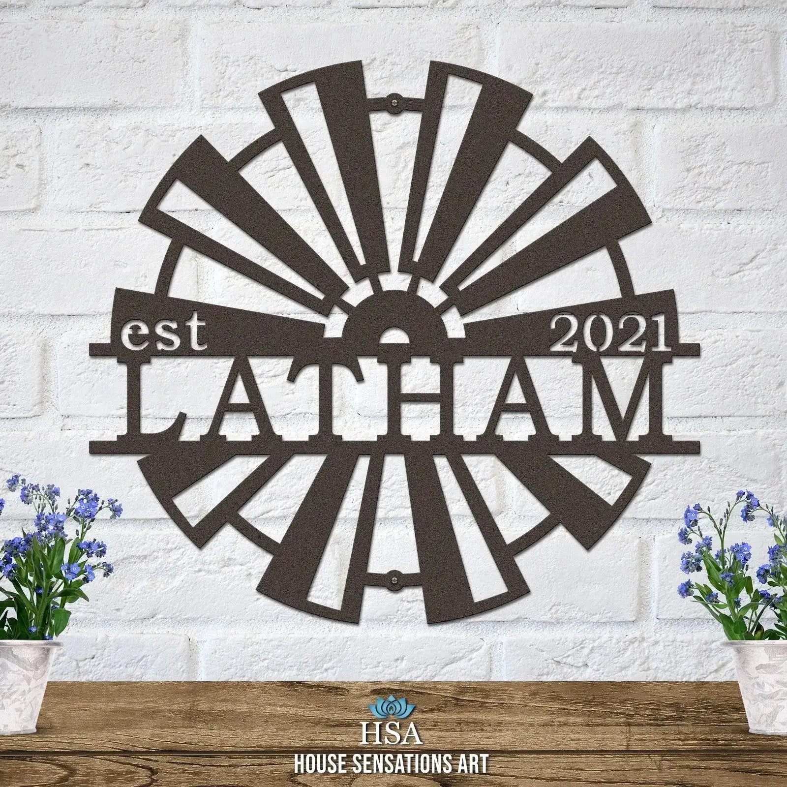 Windmill Metal Wall Decor – Rustic Farmhouse & Outdoor Art - HouseSensationsArt