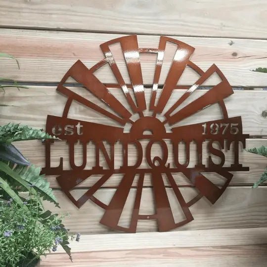 Windmill Metal Wall Decor – Rustic Farmhouse & Outdoor Art - HouseSensationsArt