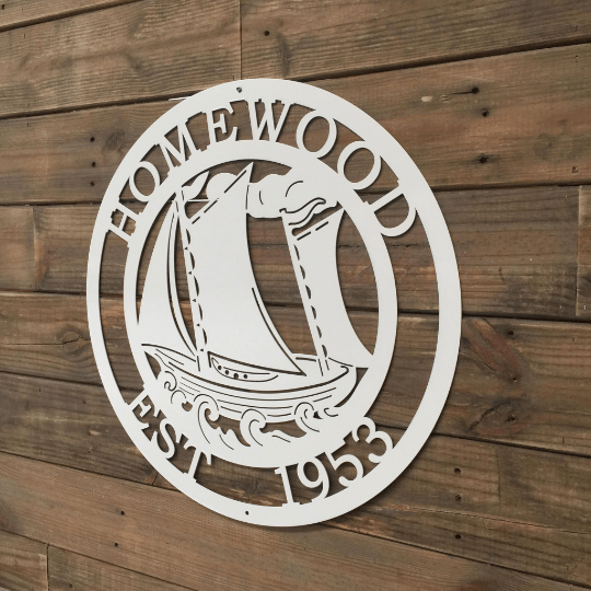 Custom Schooner Sign – Personalized Nautical Metal Wall Art & Decor - HouseSensationsArt