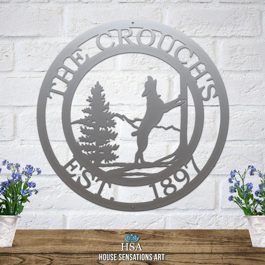 Custom Treeing Coonhound Sign – Rustic Dog Decor for Pet Owners - HouseSensationsArt