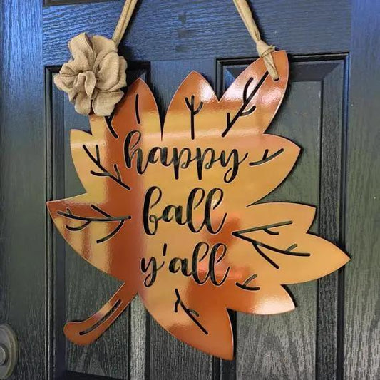 Metal Fall Wreath - Seasonal Decor for Your Front Door - HouseSensationsArt