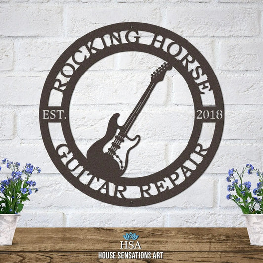 Personalized Guitar Wall Art for Music Lovers & Rock Spaces - HouseSensationsArt