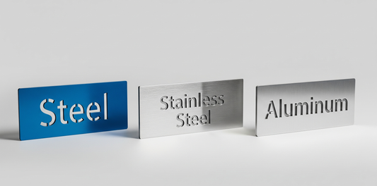 Premium metal business signs in cold-rolled steel, stainless steel, and marine-grade aluminum – 2025 signage guide banner