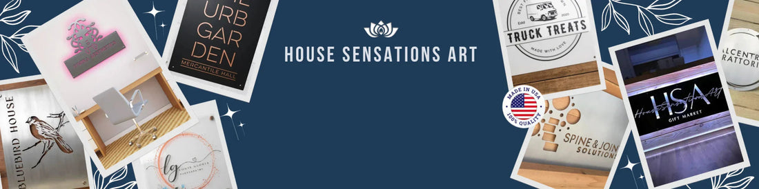 Make Your Brand Stand Out with Custom Business Logo Metal Signs - HouseSensationsArt