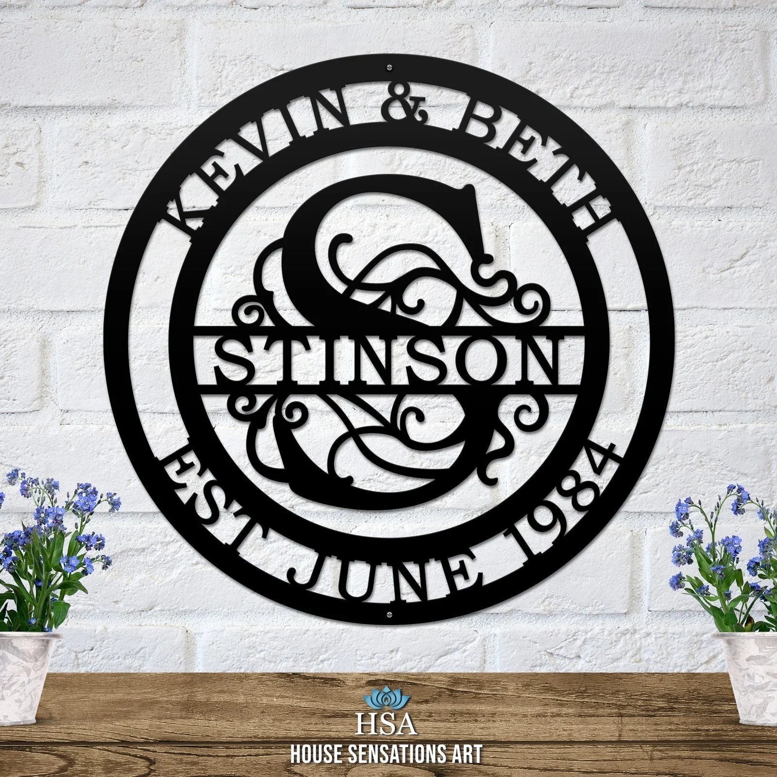 CUSTOM PERSONALIZED NAME SIGNS - HouseSensationsArt