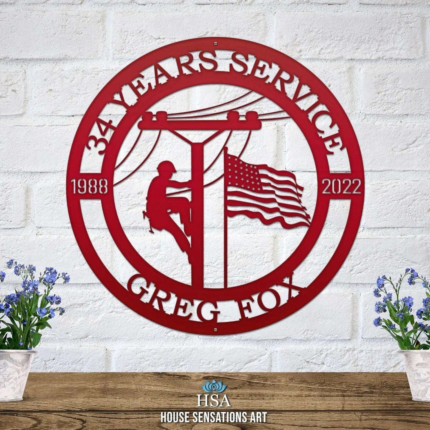Custom job sign – Professional workplace decor and signage
