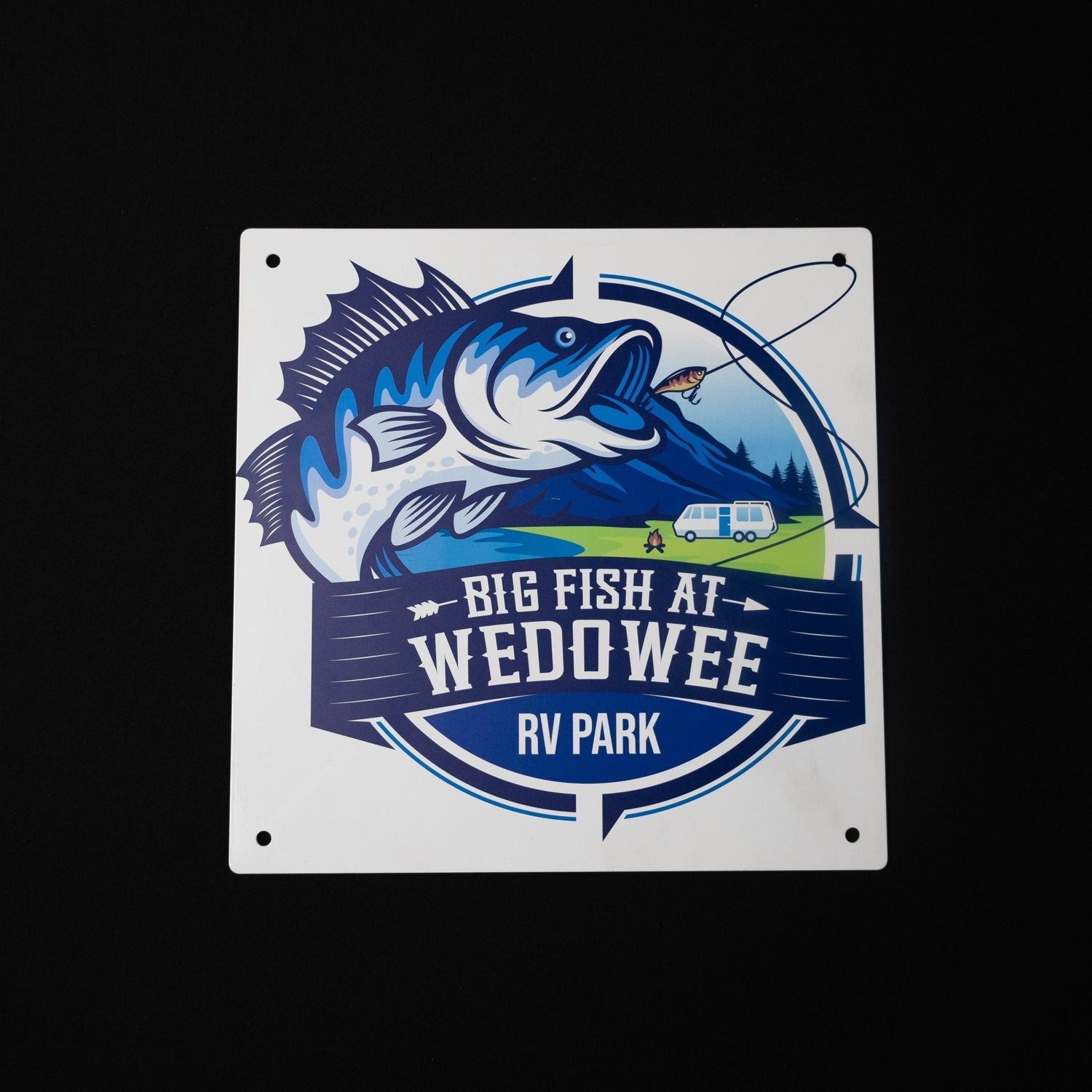 UV printed business sign - full-color custom storefront sign