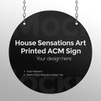 Custom Business Sign, UV-Printed Sign, Personalized Aluminum Composite Metal Business Logo Sign - Any Shape,