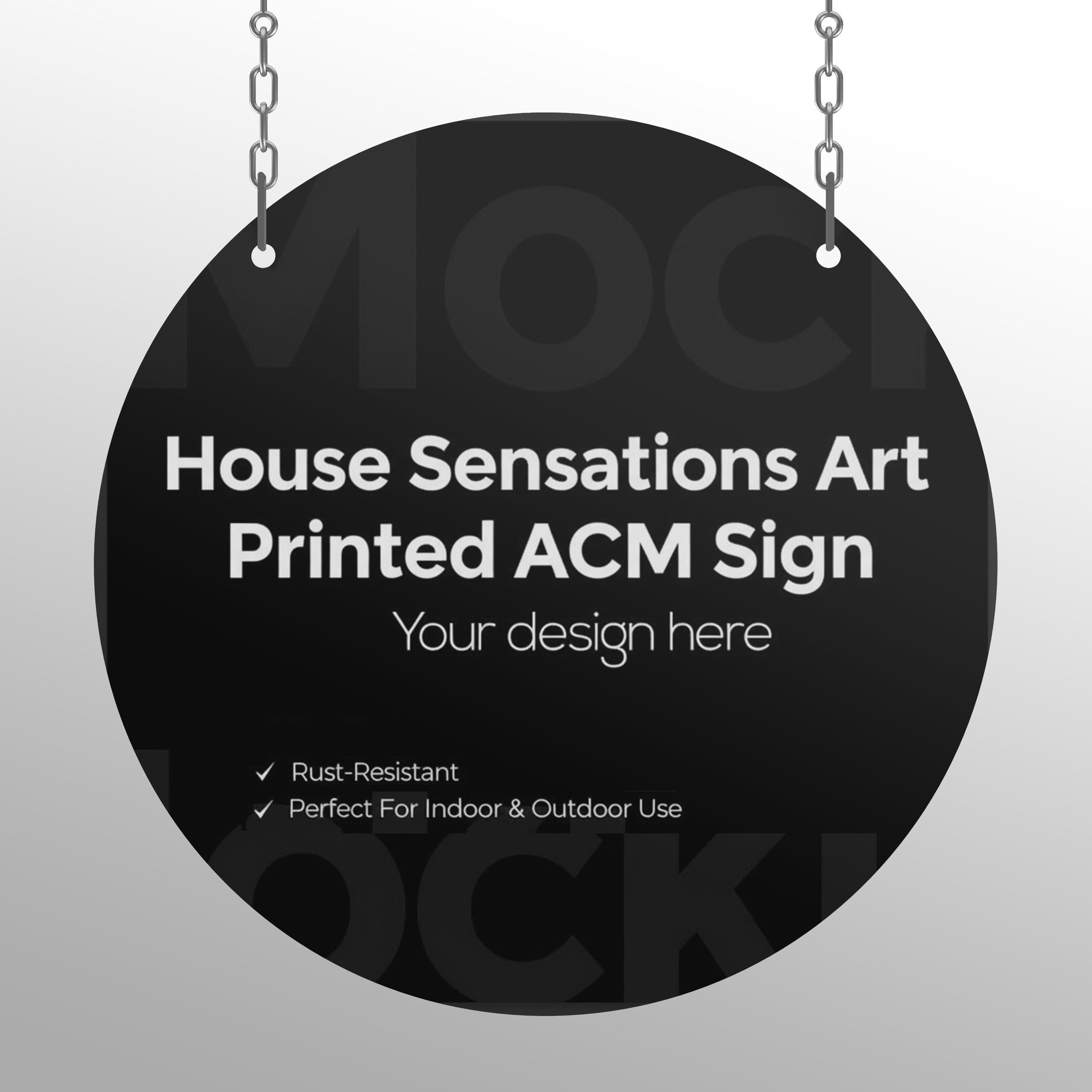 Custom Business Sign, UV-Printed Sign, Personalized Aluminum Composite Metal Business Logo Sign - Any Shape,