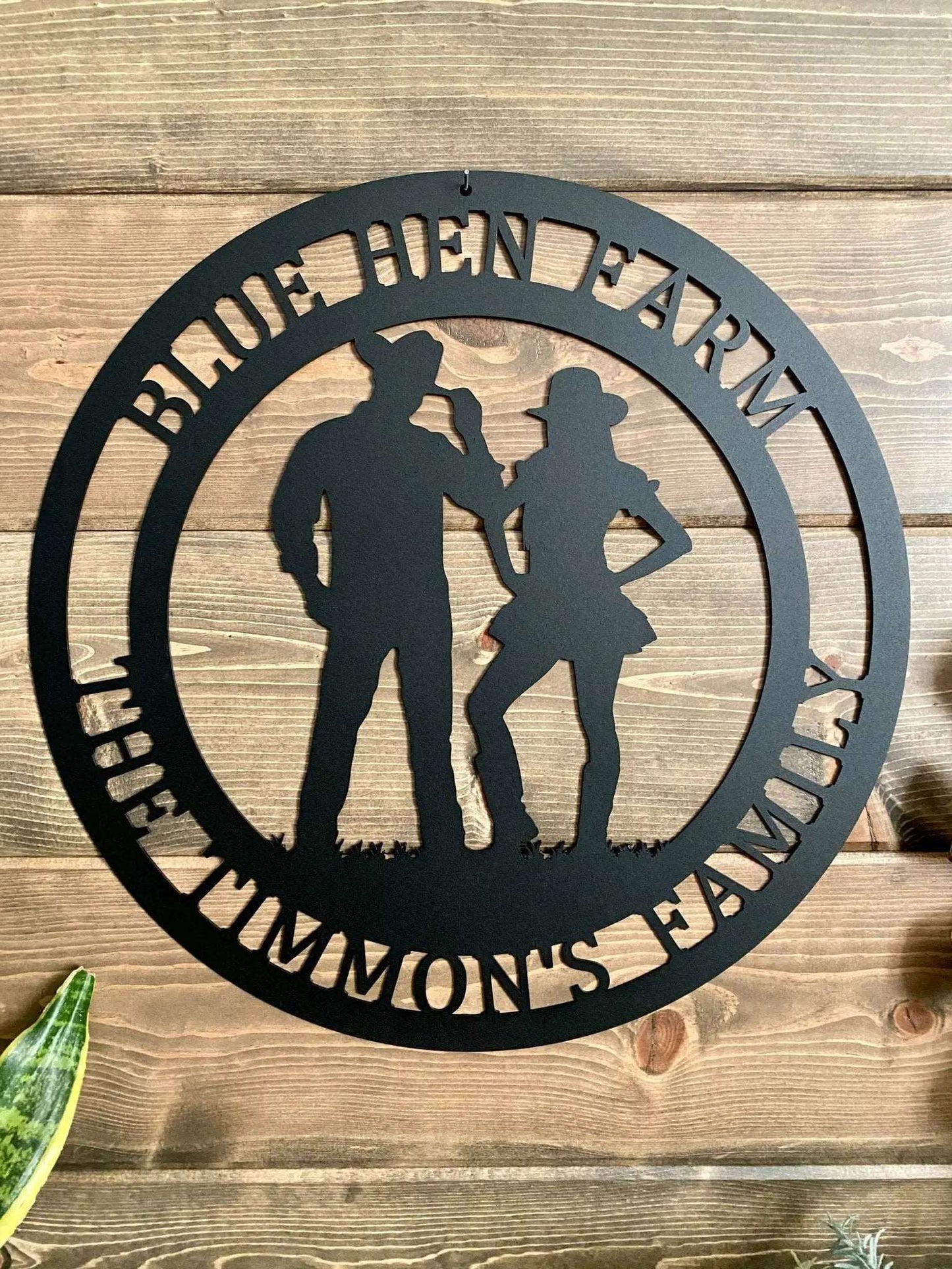 Personalized Cowboy and Cowgirl Sign-Ranch Sign-HouseSensationsArt