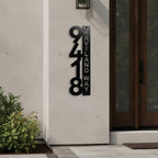 Letrero vertical con dirección de casa – Letrero personalizado con número de casa para buzón – Letreros de dirección para exteriores resistentes a la intemperie para decoración del hogar y regalo de inauguración