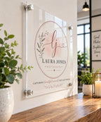 Custom Business Sign, Acrylic Business Logo for Lobby & Office Decor