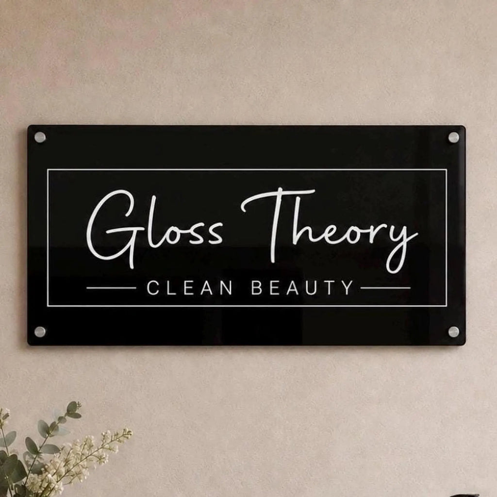 Custom Business Sign, Acrylic Business Logo for Lobby & Office Decor