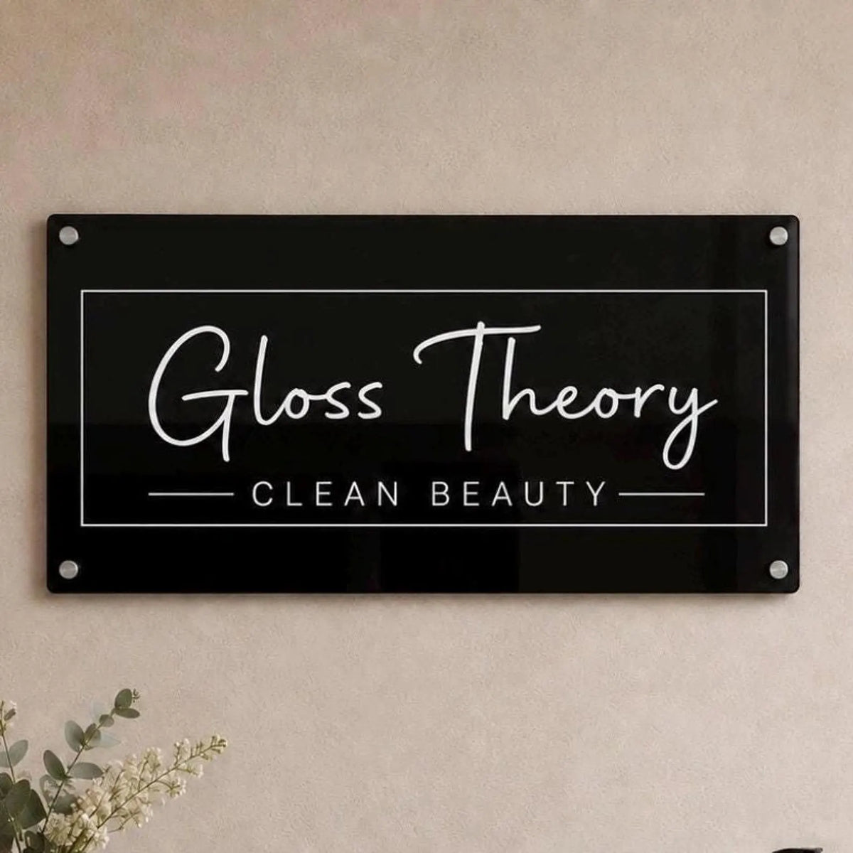 Custom Business Sign, Acrylic Business Logo for Lobby & Office Decor
