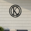 Monogram Metal Sign  Custom Family Name Wall Decor – HouseSensationsArt