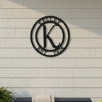 Monogram Metal Sign  Custom Family Name Wall Decor – HouseSensationsArt