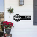 Bulldog Monogram Address Plaque Address sign House Sensations Art