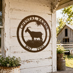 Custom Goat Metal Sign for Barns, Farmhouses & Outdoor Decor
