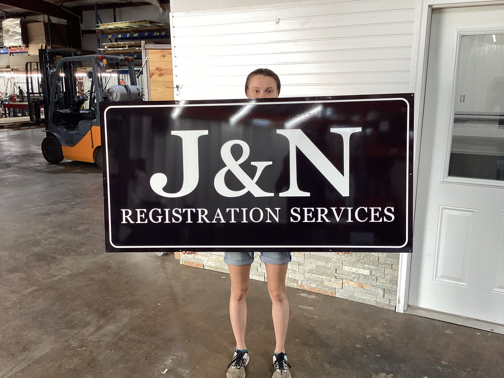 Custom Business Sign,  Aluminum Composite UV Printed Outdoor Storefront Sign