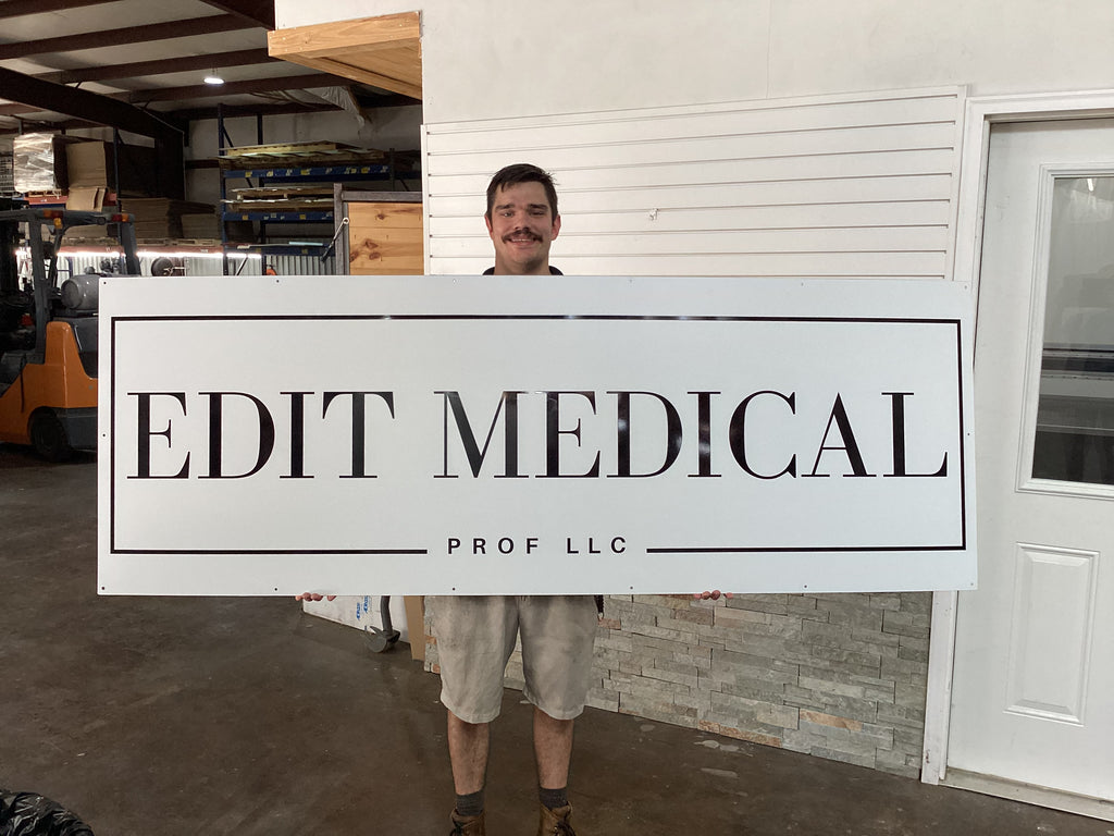 Custom Business Sign,  Aluminum Composite UV Printed Outdoor Storefront Sign
