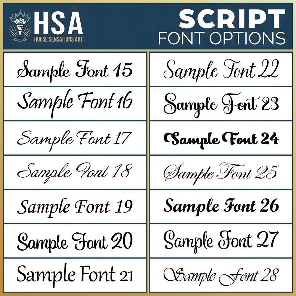 a collection of various font options, including sample fonts, which are fonts that can be used as a base for creating custom text. The font options are presented in a grid format, with each row representing a different font and each column representing a different font size. The image is intended to provide a visual guide for selecting and using different font options in a creative or professional context.