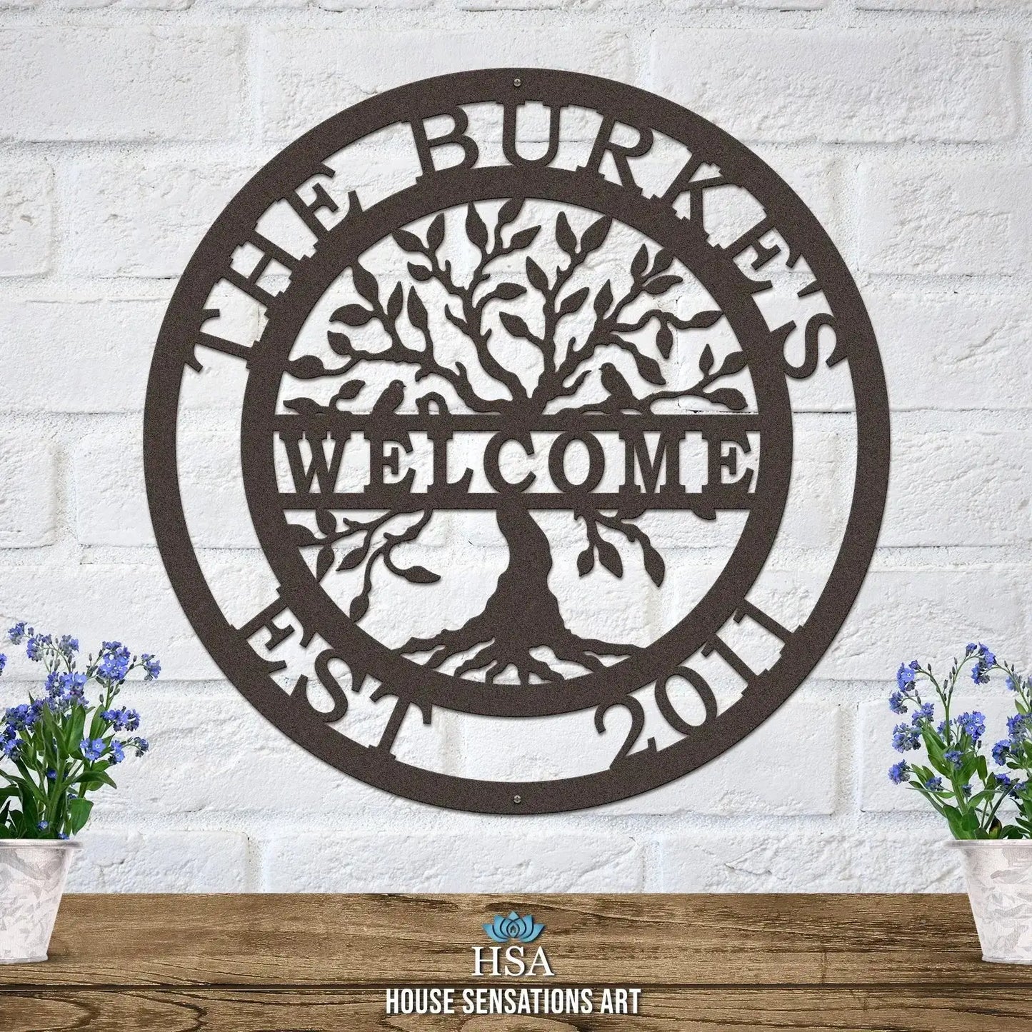 Welcome Tree of life Name Date Sign Tree of Life Sign House Sensations Art