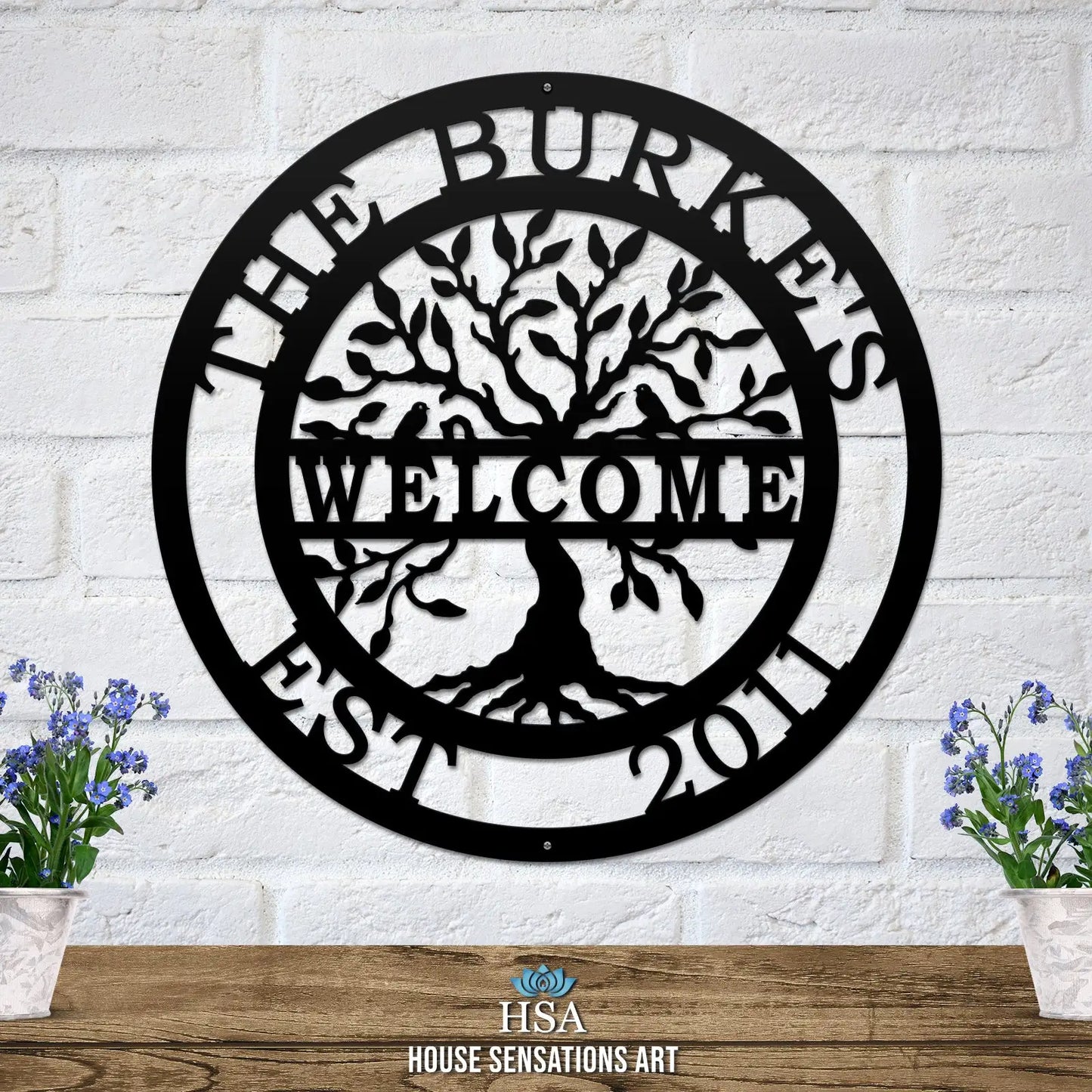 Welcome Tree of life Name Date Sign Tree of Life Sign House Sensations Art