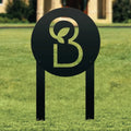 Personalized Metal Yard Signs With Bolt On Steel Stakes